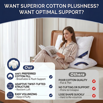 2 Pack Bed Pillows, Hotel Collection Pillows for Sleeping