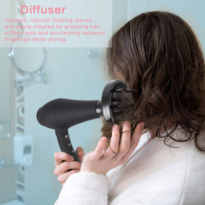 1875W Infrared Professional Salon Hair Dryer, Negative Ionic Blow Dryer for Fast Drying, AC Motor Light Weight Hair Blow Dryer with Diffuser & Concentrator & Comb